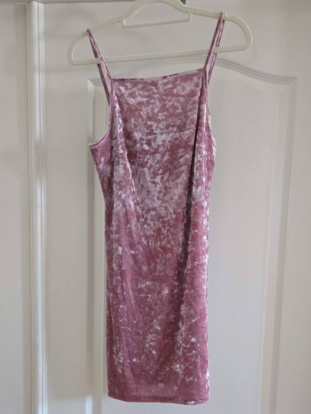 Forever 21 Crushed Velvet Slip Midi Dress — Rose Pink